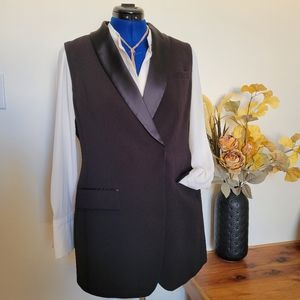 H&M Long Tuxedo Vest Size L